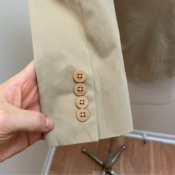 Ralph Lauren BLack Label Khaki Tan Business Casual Classic Blazer Size 10 Medium - Picture 9 of 15